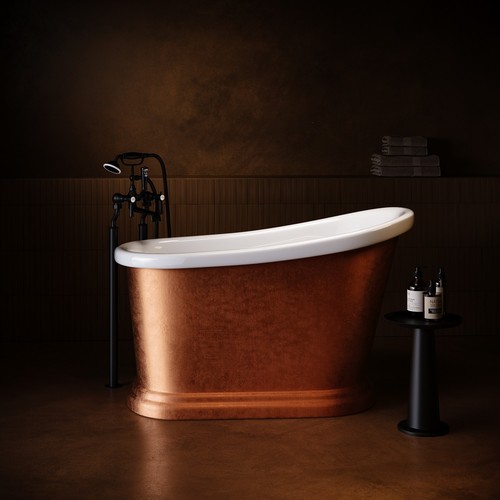 Copper effect roll top deep - effect,