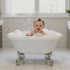 Small Roll Top Bath Chrome