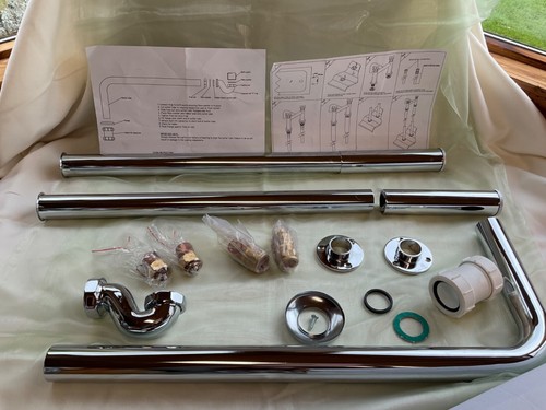 Chrome roll top bath set - roll,